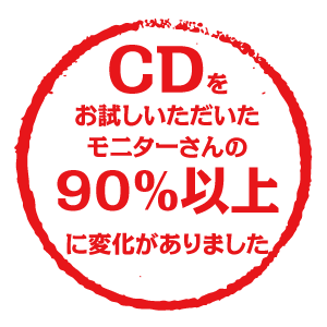 モニターさんの90%以上に変化が！